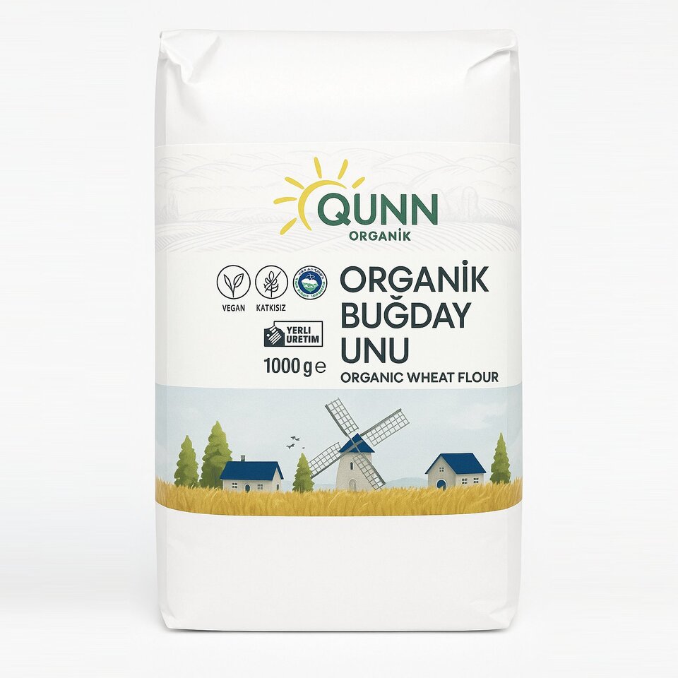 QÜNN ORGANIK BEYAZ UN 1000 GR